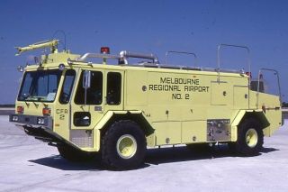 Melbourne Fl Cfr - 2 1987 E - One Arff Unit - Fire Apparatus Slide