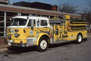 Baltimore County Md Re68 1969 American Lafrance Pumper - Fire Apparatus Slide
