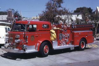Richmond Ca E1 1959 American Lafrance Pumper - Fire Apparatus Slide