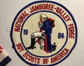 Boy Scouts of America 1964 Valley Forge National Jamboree neckerchief and patch 2