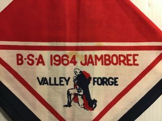 Boy Scouts of America 1964 Valley Forge National Jamboree neckerchief and patch 3