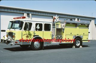 Fire Apparatus Slide,  Wagon 4,  Gainesville / Va,  1991 E - One