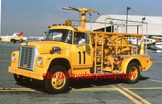 Fire Apparatus Slide,  Crash 11,  Westchester Co Ap / Ny,  1969 Ih / Fire Boss
