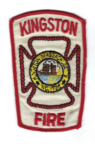 Kingston (plymouth County) Ma Massachusetts Fire Dept.  Patch -
