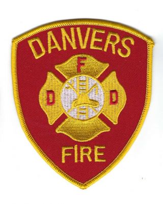 Danvers (essex County) Ma Massachusetts Fire Dept.  Patch -
