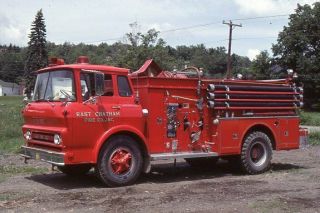 East Chatham Ny 1965 Gmc Ward Lafrance Pumper - Fire Apparatus Slide