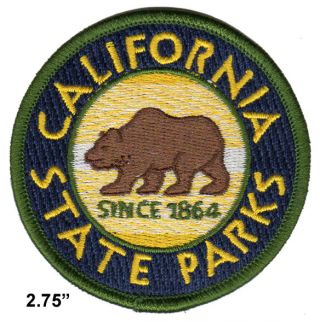 California State Parks - Hook & Loop Back - 2.  75 " Uniform Hat Patch