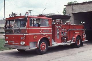 Dallas Tx Engine 27 1965 Ward Lafrance Pumper - Fire Apparatus Slide