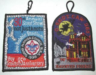 1995 - 1996 Boy Scouts South Florida Council Show Patch,  Halloween O Shot Caw265
