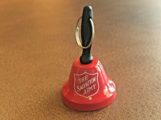 Red Miniature Salvation Army Christmas Key Chain Handbell