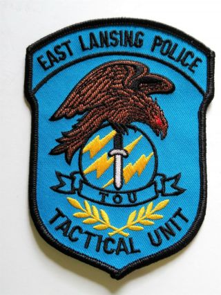 East Lansing Michigan Police Tactical Unit Patch // Us
