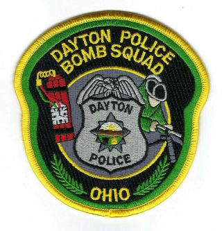 Dayton (montgomery County) Oh Ohio Police Bomb Squad Patch -