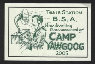 2006 Boy Scouts Camp Yawgoog Postcard