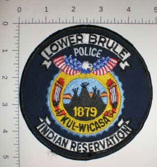 Sd South Dakota Lower Brule Indian Tribe Reservation Tribal Police Patch