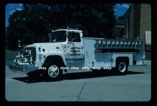 Wauseon Oh 1973 Ford L United Pumper Fire Apparatus Slide