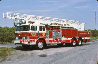 Fire Apparatus Slide,  Truck 2,  Greenbackville / Va,  1978 Duplex / Pierce / Lti