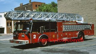 Fire Apparatus Slide,  Truck 2,  Chicago / Il,  1988 E - One