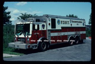 York City Hazmat 1 1989 Mack Mc Saulsbury Fire Apparatus Slide