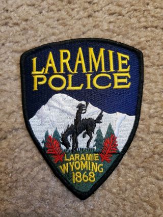 Wyoming State Laramie Police Patch