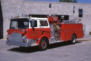 Saratoga Springs Ny E562 1980 Mack Cf Pumper - Fire Apparatus Slide