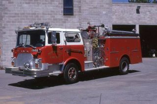 Saratoga Springs Ny E552 1985 Mack Cf Pumper - Fire Apparatus Slide