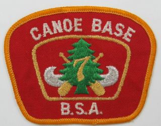 Region 7 Canoe Base Bsa Orange Border Gauze Back [c - 2530]