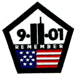 ⫸ Remember 9 - 11 Embroidered Patch Patriotic Stars Stripes Pre - Owned In Bag