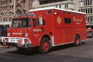 Boston Ma Rescue 1 1976 Ford C Providence Rescue - Fire Apparatus Slide