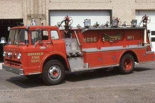 Buffalo Ny Hose Tender 1 1963 Ford C Young - Fire Apparatus Slide