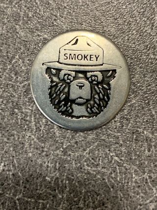 Smokey Bear Collectible Token Coin Only You Can Prevent Wildfires Dixie Forest