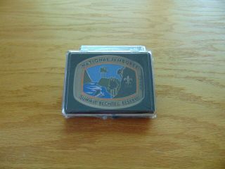 2013 National Boy Scout Jamboree Usa Staff Belt Buckle In Protective Case