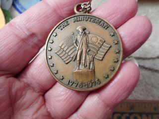 American Bicentennial Medallion With Necklace 1776 - 1976 1117tb.