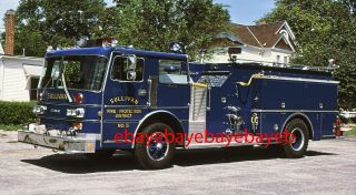 Fire Apparatus Slide,  Engine 5,  Sullivan / Il,  1982 Duplex / Grumman