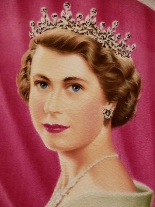 Queen Elizabeth 1953 Coronation Collector Plate By W Adams & Sons England 22 KT 3