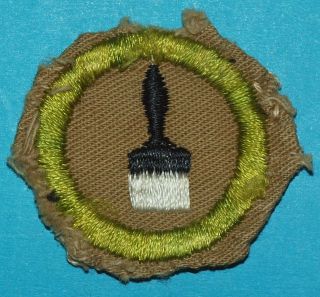Painting Type D Merit Badge - Fine Twill Sand - Boy Scouts 10127