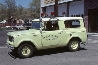 Middle Island Ny 1967 International Scout Brush Fire Unit - Fire Apparatus Slide