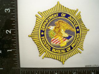 Federal Doj Bop Hqs Prison Seal Patch Washington,  Dc Police Corrections