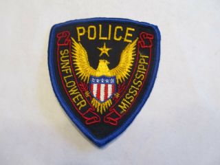 Mississippi Sunflower Police Patch Old Cheese Cloth