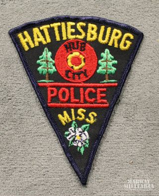 Early Hattiesburg Mississippi Police Patch (19434)