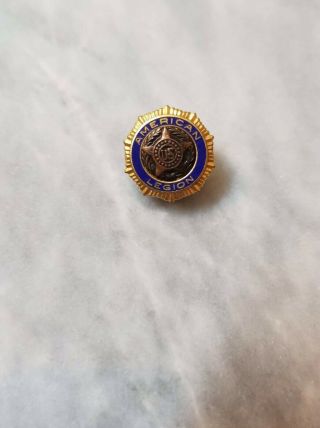 American Legion Us Lapel Pin Stamped Pat De 54296 - Vintage Membership Veterans