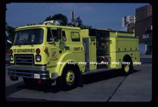 St Catherines Ont Canada 1984 International Co King Pumper Fire Apparatus Slide