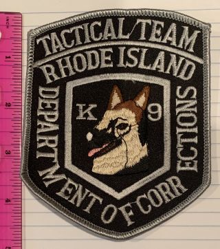 Rhode Island Department Of Corrections - Tactical Team K - 9 Patch