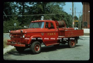 York City Brush Fire Unit 504 1970 Dodge Power Wagon Fire Apparatus Slide
