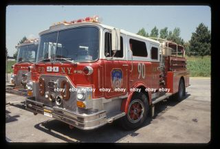York City Engine 90 1984 Mack Cf Ward 79 Pumper Fire Apparatus Slide