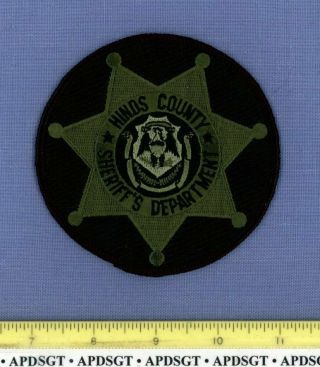 Hinds County Sheriff Swat Mississippi Police Patch Fe Subdued Tactical