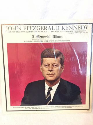 John F.  Kennedy Memorial Album /highlights Of Speeches May Him/mint