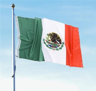 Mexican Flag 3 X 5 Feet With Brass Grommets 36 " X 60 " Indoor Outdoor Fast Ship