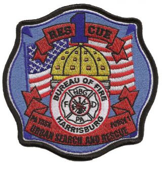 Harrisburg,  Pa Rescue 1 Us&r Fire Patch