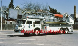 Fire Apparatus Slide,  Tower,  Merrick / Ny,  1977 Hendrickson / Young / Lti