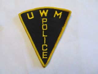 Michigan State Western Michigan University Police Patch Old Cheese Cloth